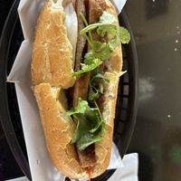 Steak banh mi  at Lotus Moon Vegan Pho in Boulder