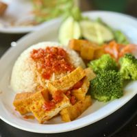   at Lotus Moon Vegan Pho in Boulder