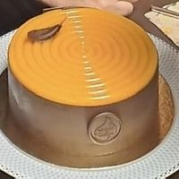 Vegan chocolate-mango-passion fruit cake, 16 cm diameterr  at Desserts & Dreams - Butik Sladic in Ljubljana