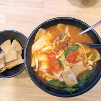 Tomyum Mee Hoon Kuey at EggBomb Cafe in Johor Bahru