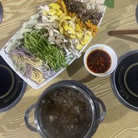 The mushroom platter  at Chongqing Donghua Temple Vegetarian Hot Pot in Chongqing