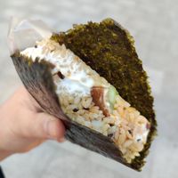 Vegan mayo onigiri at Onigiri Tokyo in Warsaw