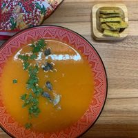 Pumpkin soup at Your Mantra Vegetarian Cafe - Вегетаріанське кафе Твоя Мантра in Lutsk