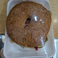 Roasted veg sandwich at Jengibre Saludable in Esquel