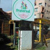Located in a quiet street, has a nice outdoor seating area at La Fraternal in Santiago