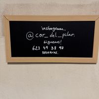 Instagram tag  at Cor del Pilar in Valencia