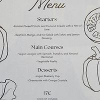 English and Spanish menu at Cor del Pilar in Valencia