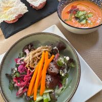 Starters (from the menu) at Cor del Pilar in Valencia