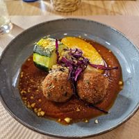 Soy meatballs  at Cor del Pilar in Valencia