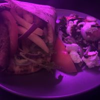 Breaded chicken gyros   at The Panacea in Louth