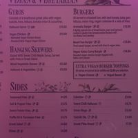 Menu  at The Panacea in Louth