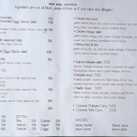 Menu breakfast lunch at Chạm Bakery Cafe in Ninh Binh