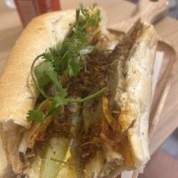 Bahn mi  at The Bahn Mi Station in Hanoi