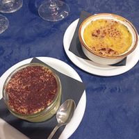 Tiramisù e crema catalana at Trattoria MODErNA in Montale