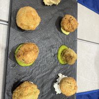 Polpettine di tofu con varie salse  at Trattoria MODErNA in Montale