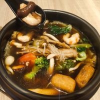 Herbal soup bowl at Greendot 绿一点 - Bedok Mall in East Singapore