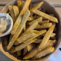 Papas fritas with vegan aioli - $9.00 at Hotel Mexico in Yarraville