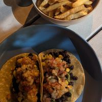 Vegetariano tacos $17.00: delicious, very nicely cooked at Hotel Mexico in Yarraville