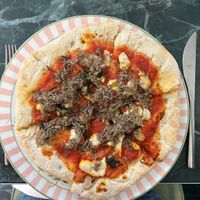 Pizza with friarielli and black truffle  at La Jungle de Plein in Milan