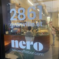 Front view   at Nero Waffle Bar  in Vancouver