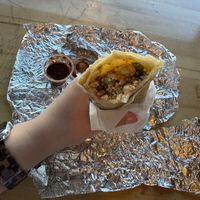 tofu burrito   at Cafeina Cafe in San Diego