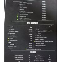 Menu (vegon options marked with leaf at The 881 Grab & Go in Hartford