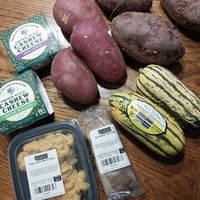lil baby haul - I can't get those potatoes or squash back home! at Common Ground Co-op in Urbana