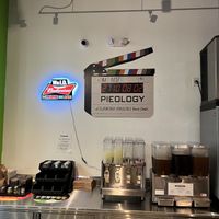 Beverage area   at Pieology in Winter Garden