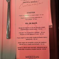 Delicious vegan dishes for the festive season (fasting)  at Meridian Zero in Oradea