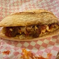 Vegan Meatball sandwich at Greek's Pizzeria  in Zionsville
