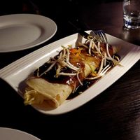 Lumpiang Sariwa (better share, it is a lot ;)) at Larry's Bar & Restaurant in Luebeck