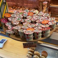 vegan cheeses at Mehlwurm Vollkornbäckerei GmbH in Berlin