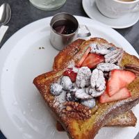 Vegan grande bouche at Moose Coffee in Manchester