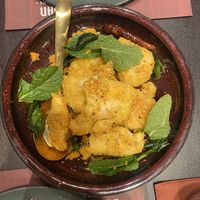 Delicious coconut flesh   at Vegan Pranakhon in Bangkok