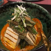 Marinated oukra dish   at Vegan Pranakhon in Bangkok