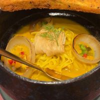 Northern style curry (it’s spicy)   at Vegan Pranakhon in Bangkok