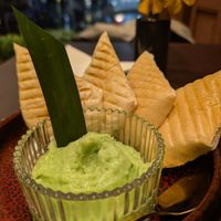 Pandan pudding dessert at Vegan Pranakhon in Bangkok