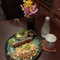 Pad Thai with “fish"  at Vegan Pranakhon in Bangkok
