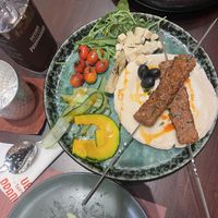 Veggie meat skewers   at Vegan Pranakhon in Bangkok