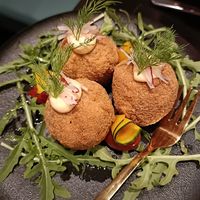 Crab balls at Vegan Pranakhon in Bangkok