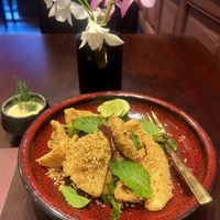 Fried crab thing  at Vegan Pranakhon in Bangkok