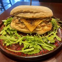 Tuna melt  at Vegan Pranakhon in Bangkok