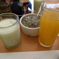 Drinks at Los Vegetarianos in Mexico City