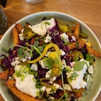 Greek Fries at Green Gold Café in Langballig