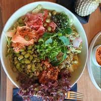 Sushi Bowl at Green Gold Café in Langballig