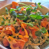 Cauliflower wings at Green Gold Café in Langballig