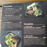 Menu at My Mem in Hannover