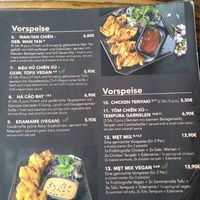 Menu at My Mem in Hannover