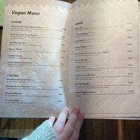 Vegan Menu  at Sichuan Alley Bistro in West Hartford