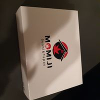 Cute take out containers (for our leftovers) at Momiji Sushi Flensburg in Flensburg